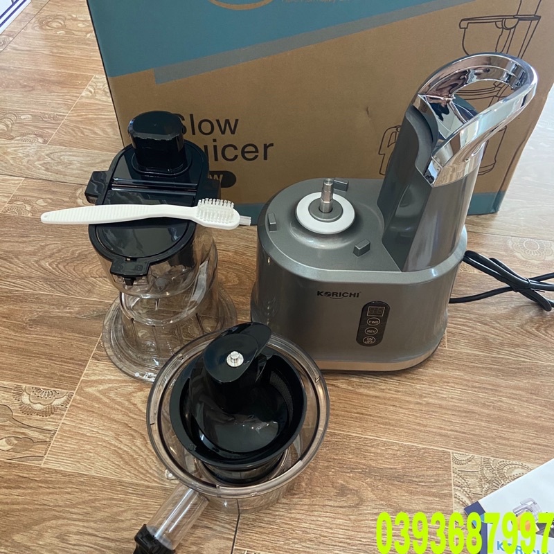 🥬Máy Ép Chậm Điện Tử korichi krc-8699 Công Suất 250w Ép Nguyên Trái-Lượng Nước Gấp Đôi Các Máy Thông Thường