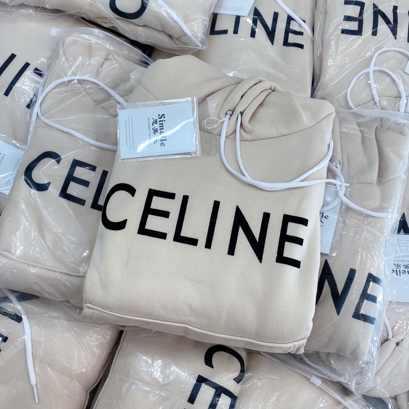 Áo nỉ bông hoodie Celine/ Áo phông hoodie unisex | BigBuy360 - bigbuy360.vn