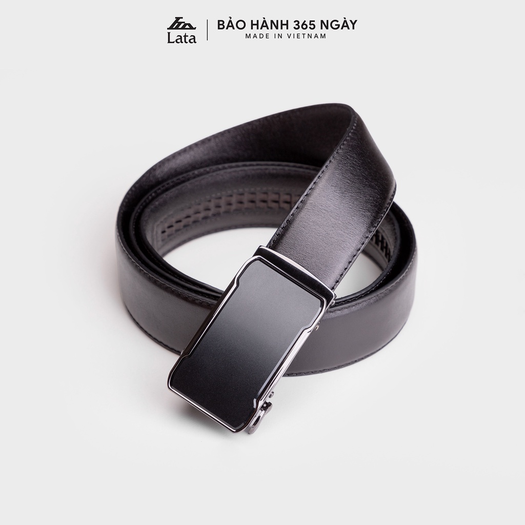 Thắt lưng nam thời trang da bò thật Lata TL261
