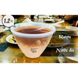 Bát đựng rượu ướp lạnh tặng kèm gáo múc rượu