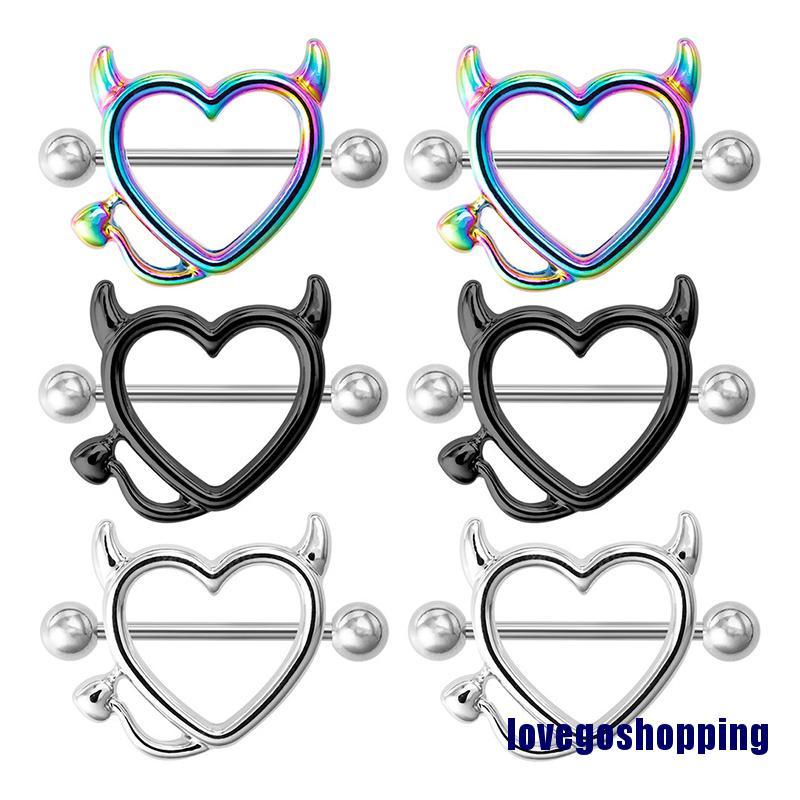 Khuyên Cơ Thể Hình Sừng Và Trái Tim Bằng Thép Phẫu Thuật