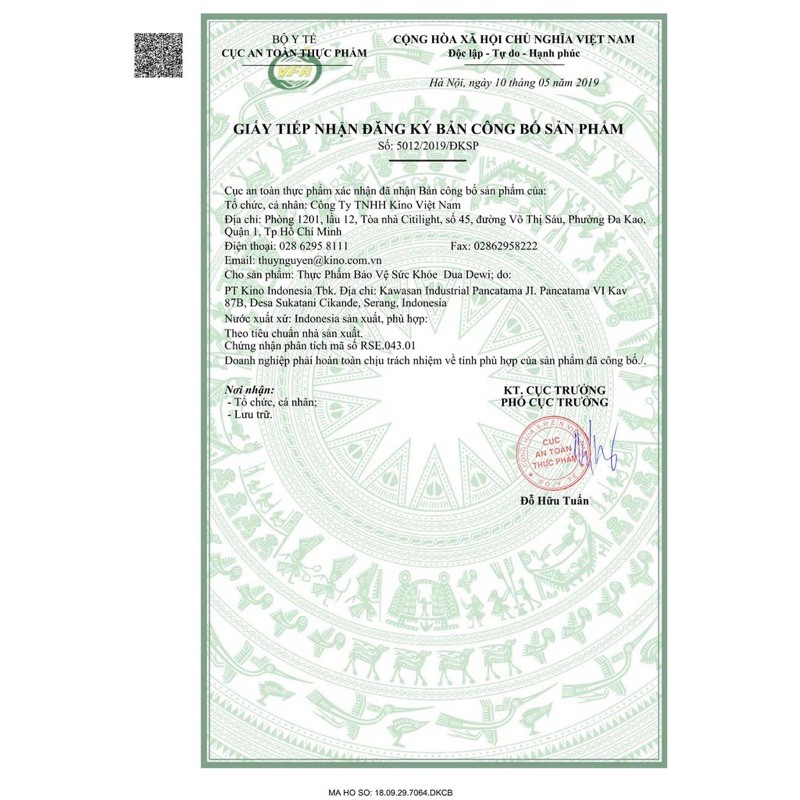 Siro thảo dược Dua dewi / Duadewi (INDONESIA) từ gừng, mật ong, bạc hà - Giải cảm, sổ mũi, đau đầu, mệt mỏi
