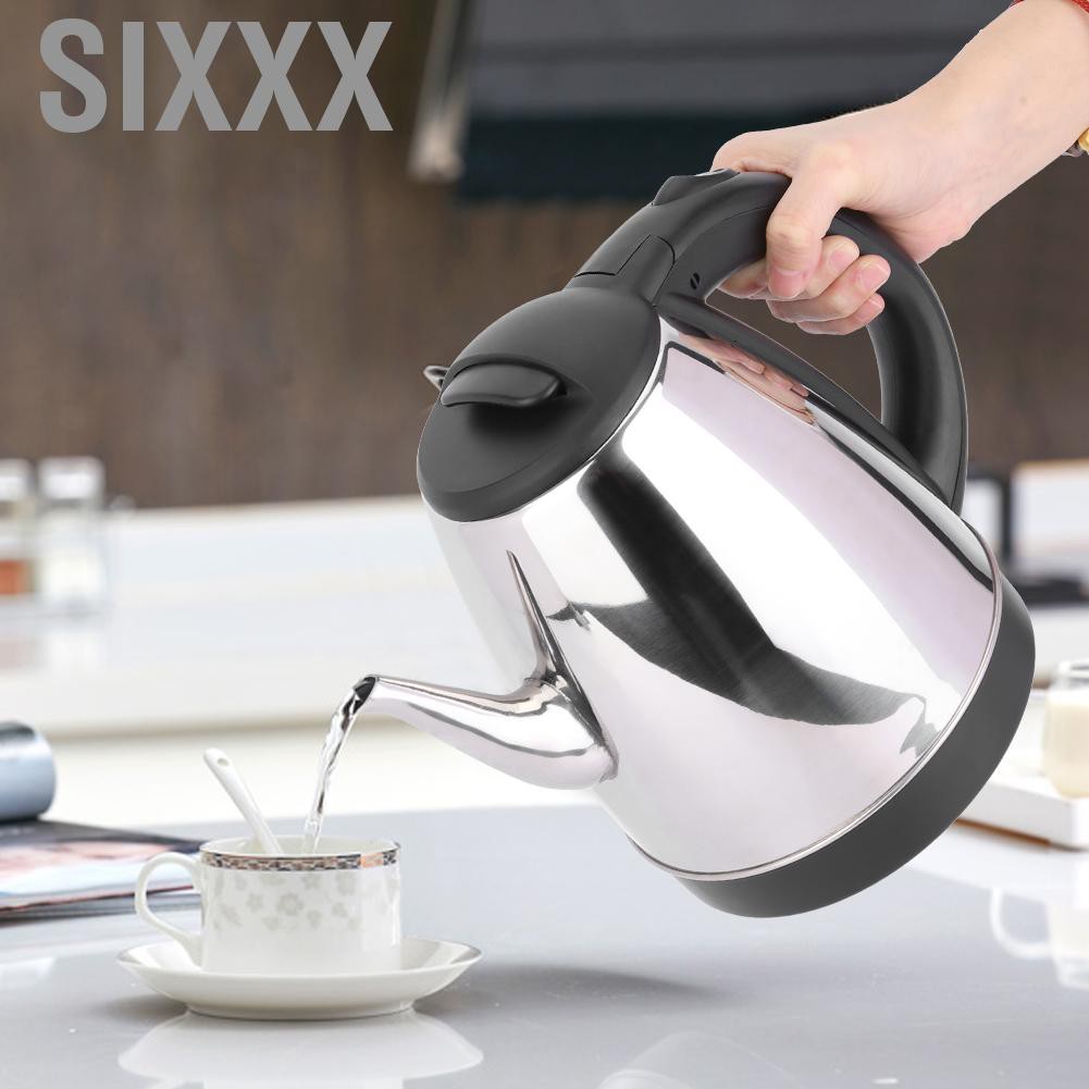 Sixxx 1.5L Household Stainless Steel Electric Kettle Water Boiler Heating Pot AU Plug 220V