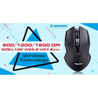 Chuột không dây Newmen F386 (Đen)
