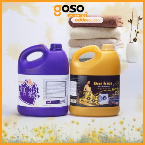 [GOSO] Nước Giặt Xả Quần Áo DNI KIST Thơm Lâu, Sạch Khuẩn Cao Cấp