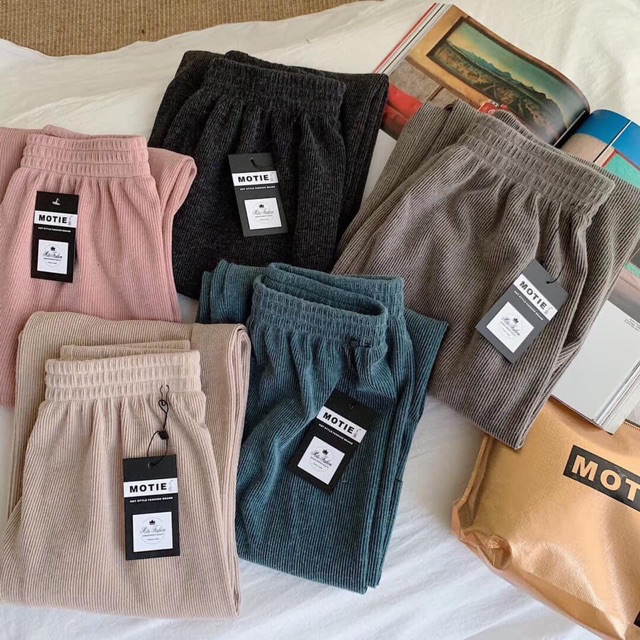 Quần Cultottes Suông Nhung MOTIE ( Full Túi Zip) | BigBuy360 - bigbuy360.vn