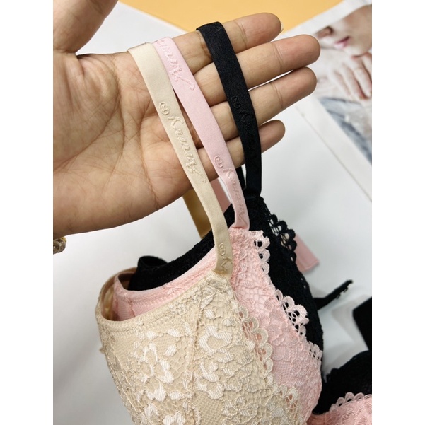 Áo lót nữ ren, không gọng, áo ngực mút nhẹ nâng, bản chip lớn Thái Lan cao cấp ANNY 9289