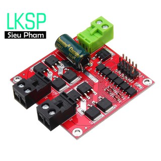 Mạch Điều Khiển Tốc Độ Động Cơ - 2 cầu H - 2x160W 12v 24V 7A