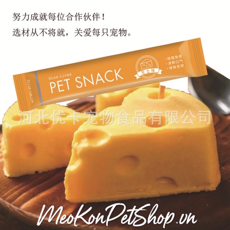 Súp thưởng Pet snack 15 gr loại mới nhiều màu cho thú cưng