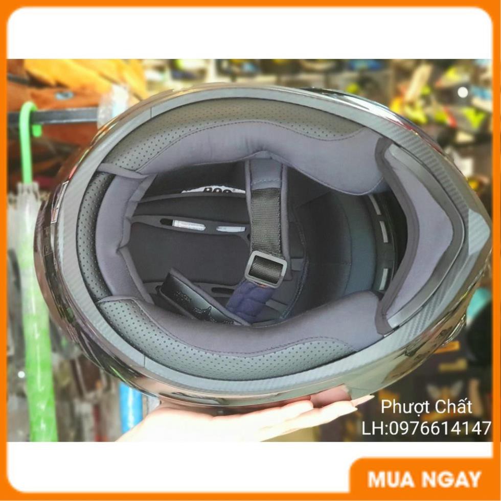 Giá Tận Kho - Nón bảo hiểm Fullface ROC R05 2 kính đen bóng lên kính