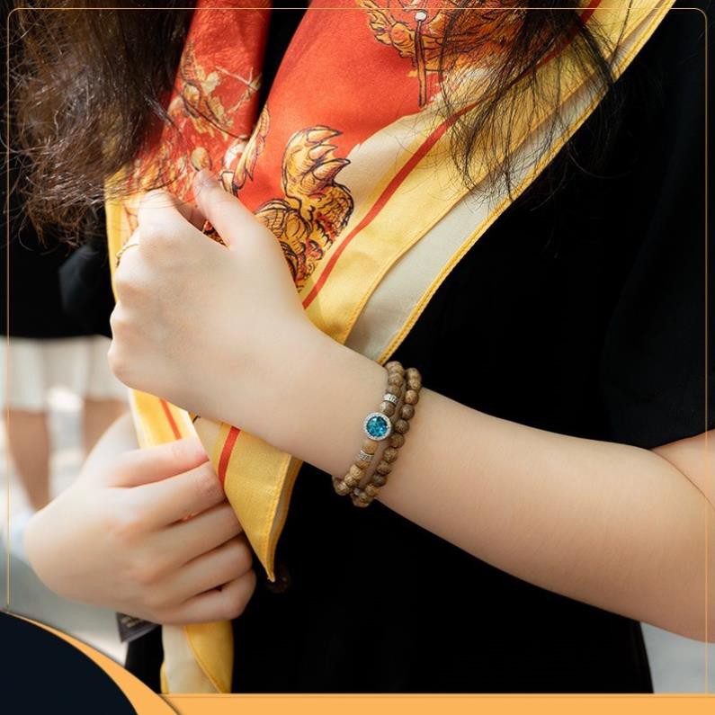 Vòng Trầm Hương Tự Nhiên trầm tích 12-14 năm phối đá Ngũ sắc hợp với từng mệnh size hạt 6mm 54 hạt | BigBuy360 - bigbuy360.vn