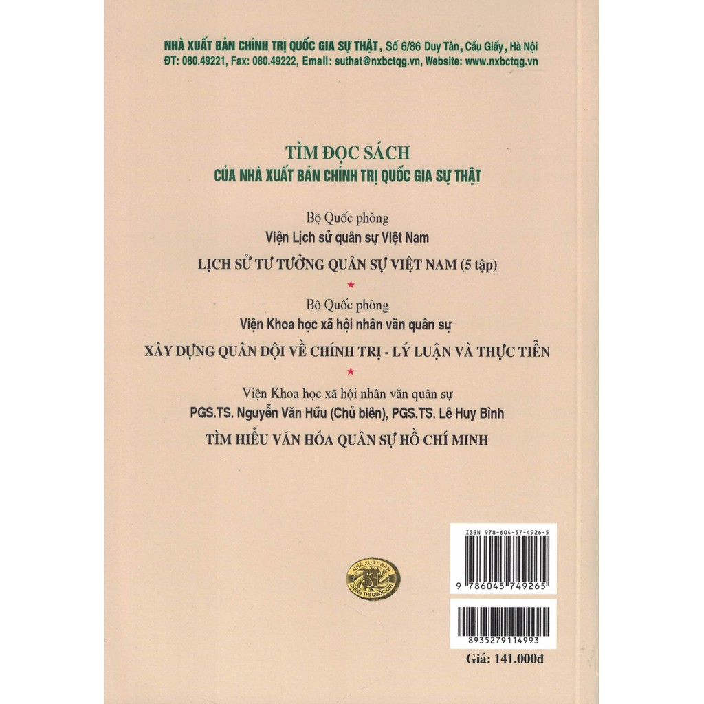 Sách - Tư Tưởng Quân Sự Việt Nam Trong Chiến Tranh Giữ Nước | BigBuy360 - bigbuy360.vn