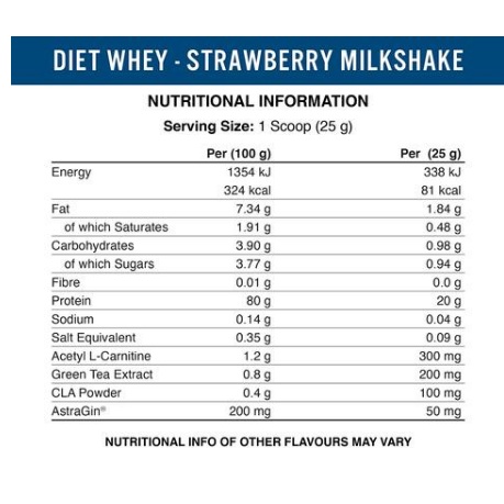 [Chính hãng] Sample Applied Nutrition Diet Whey Protein 25g bổ sung protein, ít calories, ít béo, tăng cơ