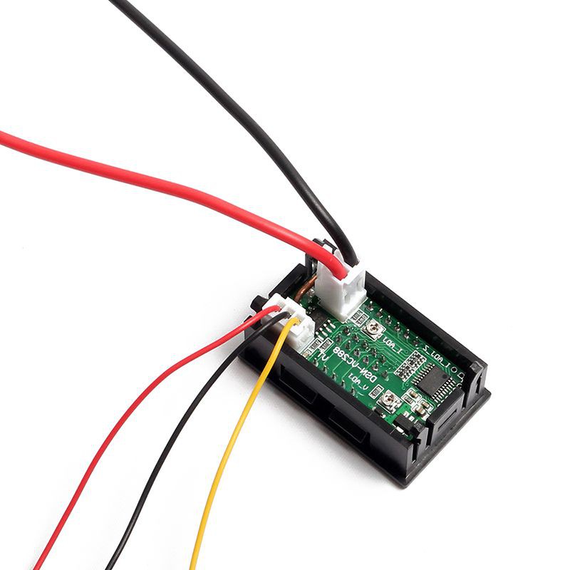 Máy đo vôn kế và dòng điện kỹ thuật số DC 0-100V chất lượng cao, Đồng hồ vôn ampe 0.28inch