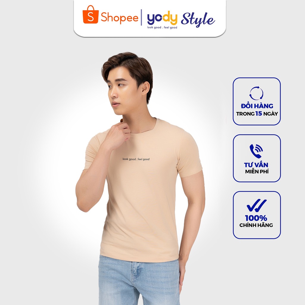 Áo phông nam cổ tròn cotton YODY kiểu dáng trẻ trung thoáng mát - PPM4001