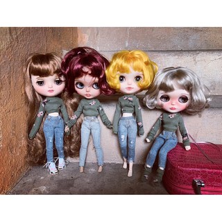 Quần jean cho búp bê blythe