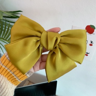 Kẹp Tóc Nơ Vải Bản To