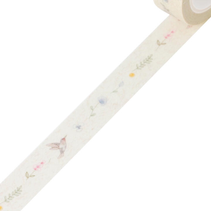 Băng Keo Dán Trang Trí ARTBOX Hàn Quốc Họa Tiết Chim Và Hoa Nhẹ Nhàng
