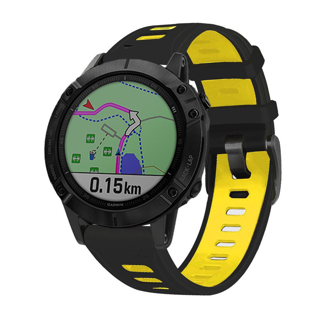 Dây đeo cao su chống nước cho đồng hồ thông minh Garmin Approach S62 S60 MARQ