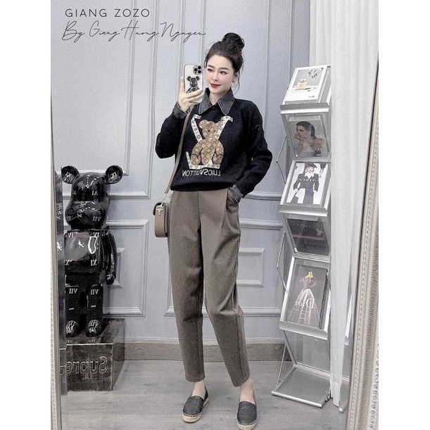 Quần baggy dạ tăm 2 ly ⭐️Quần baggy dạ nữ chất dày dặn loại 1⭐️Freeship | BigBuy360 - bigbuy360.vn