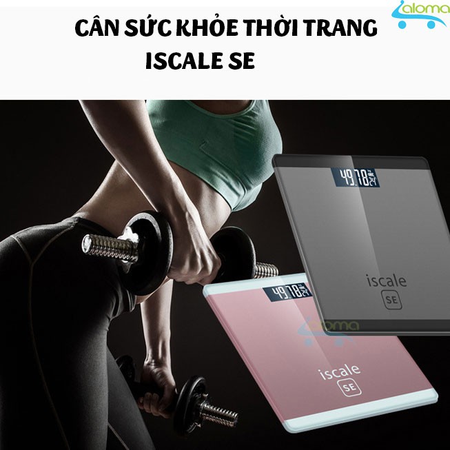 Cân sức khỏe điện tử 180kg kiểu dáng iphone iscale se-pink - ảnh sản phẩm 2