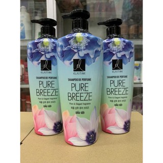 Dầu gội nước hoa Elastine Pure Breeze 600ml(Mầu Xanh)