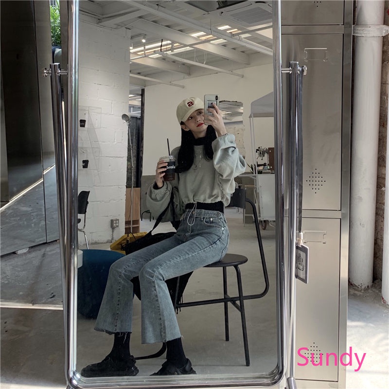 Quần Jean Ống Đứng Thời Trang Mùa Thu Cho Nữ