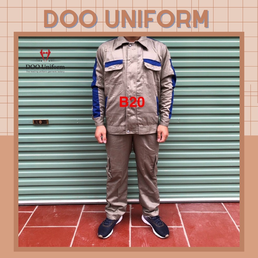 [DOO SAFETY] Đồ bảo hộ lao động vải kaki bền bỉ