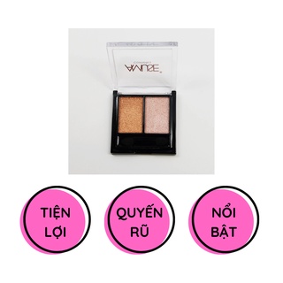 Phấn mắt nhũ 2 màu lấp lánh AMUSE DUO HIGHLIGHT 4g