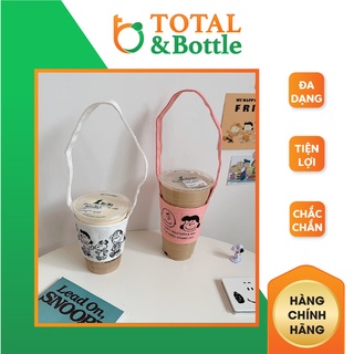 Túi vải Canvas, túi đựng ly giữ nhiệt, xinh xắn - Total Bottle