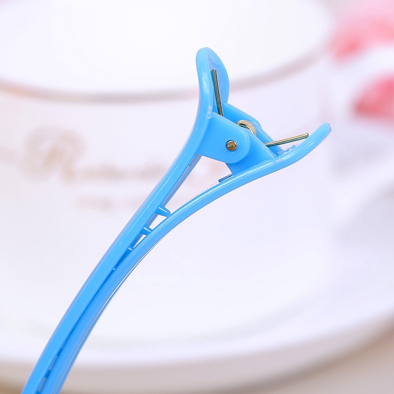 Set 10 Kẹp Tóc Mỏ Vịt Màu Trơn Chống Trượt Cho Bé Gái Bằng Nhựa