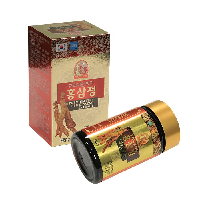 Bộ 2 hộp cao hồng sâm Hansam Premium Fine Red Ginseng Extract 250g | TẶNG: 2 Gói kẹo sâm Hansam 200gram