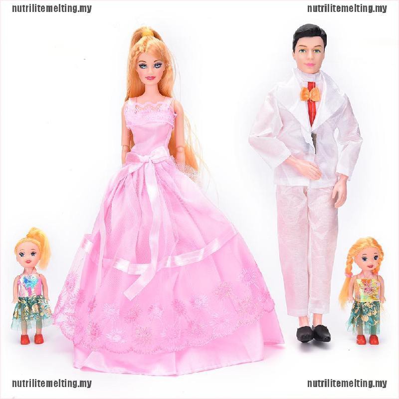 Bộ Búp Bê Barbie Gia Đình 4 Người 1 Bố / 1dad / 2