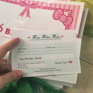 Phiếu giao hàng - Ship hàng in theo yêu cầu miễn phí thiết kế thương hiệu shop Nhận in từ 300 phiếu