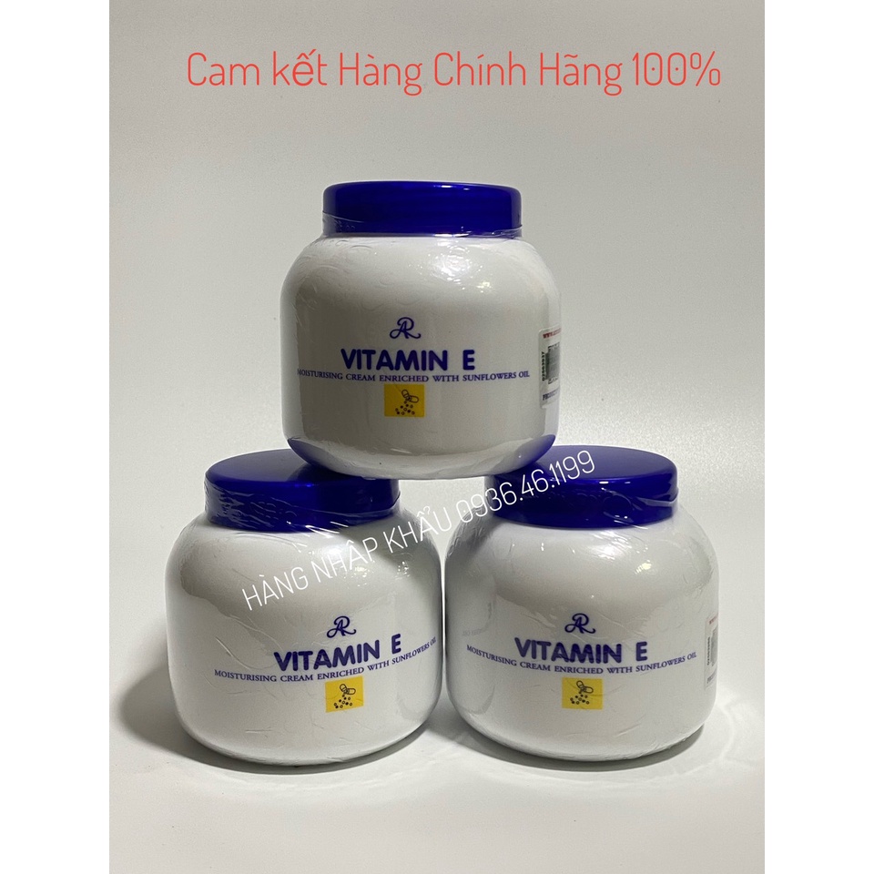 Kem dưỡng ẩm vitamin E Thái lan, kem vitamin e Thái lan nắp xanh chính hãng 200g