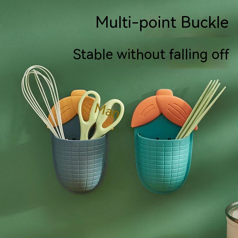 Giá Gắn Tường Hình Bắp Sáng Tạo Để Đựng Đũa Và Đũa Tiện Dụng