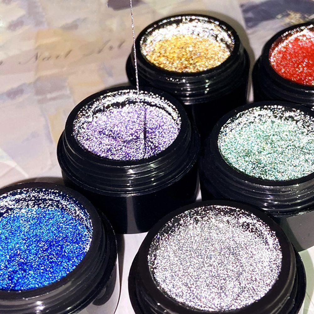 OCEANMAP Gel Sơn Móng Tay Màu Kim Tuyến Phản Quang Chuyên Nghiệp DIY