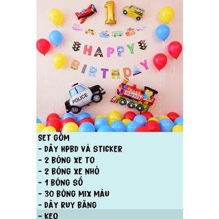 set trang trí sinh nhật bé trai