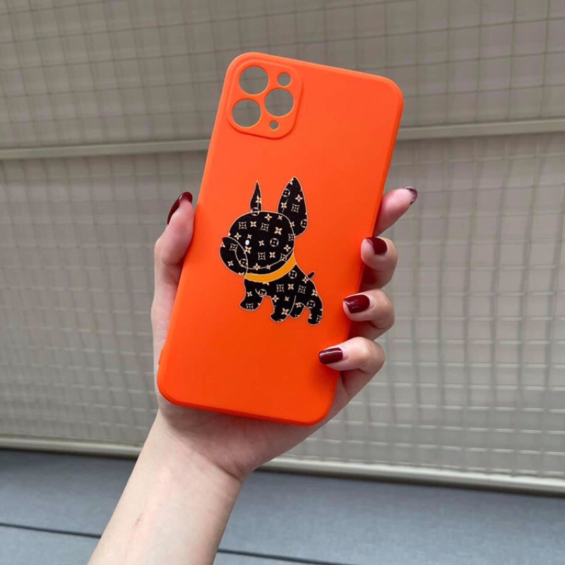 Ốp điện thoại/ Ốp lưng iphone LV Chó Nền Cam cho dòng iphone 12promax/ 12pro/ 11promax/ 11/ Xsmax | BigBuy360 - bigbuy360.vn