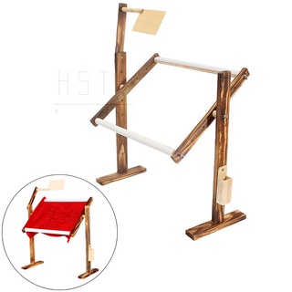 Giá đỡ khung tranh thêu chữ thập bằng gỗ trơn bền có thể điều chỉnh