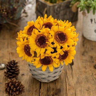 [Order] Giỏ hoa lụa bằng mây