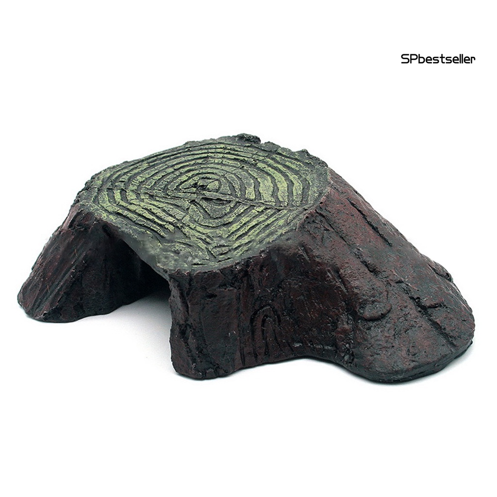 Bệ bằng nhựa resin dùng trang trí bể nuôi rùa bò sát