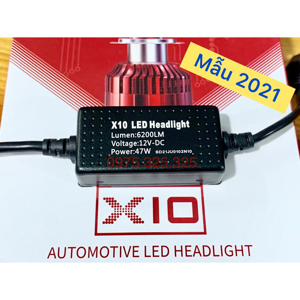 [Mẫu 2021 47W] 2 bóng -Đèn pha led X10 bản nâng cấp, sáng mạnh như Z10 W12-đường cắt chuẩn hơn XHP70 L5 kenzo v8s xlight