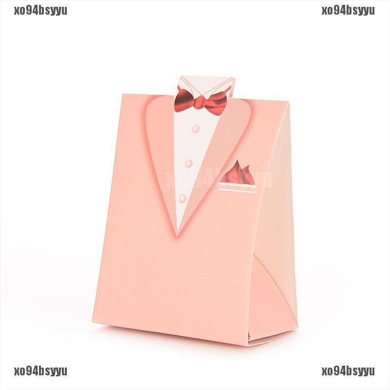 Set 100 Hộp Đựng Kẹo Cưới Hình Cô Dâu Chú Rể Hoạt Hình Xo94Bsyu