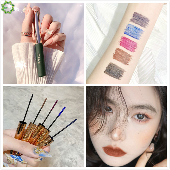 [Hàng mới về] Mascara chải cong lông mi tự nhiên 5 màu sắc tùy chọn chống thấm nước dành cho người mới bắt đầu