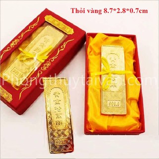 Thỏi vàng cây có HỘP 8.7cm chiêu lộc
