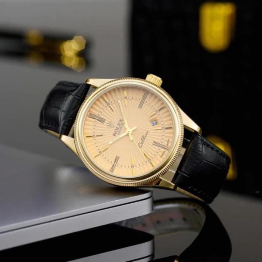 Đồng hồ nam Rolex Dây da mặt tròn classic dây da cao cấp bảo hành 12 tháng DH507 Ngọc trinh shop | BigBuy360 - bigbuy360.vn