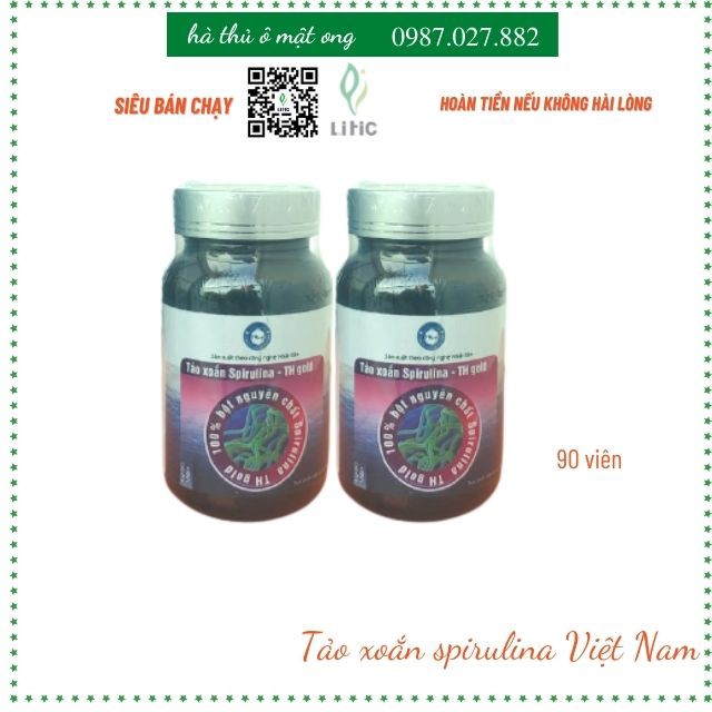 Tảo xoắn spirulina việt namFREESHIPTảo xoắn tăng đề kháng cho người gầy yếu , xanh xao , tiểu đường, dạ dày LITCTAO