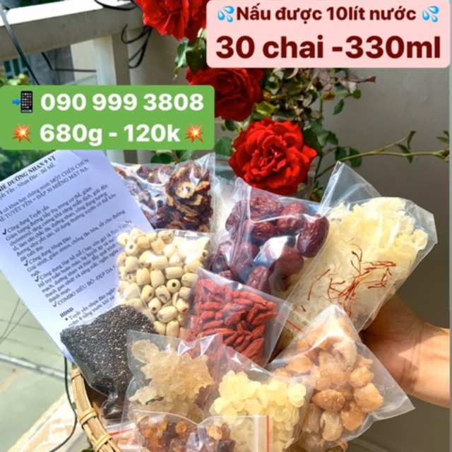 CHÈ DƯỠNG NHAN 11 vị 🌸 680g (tặng saffron)