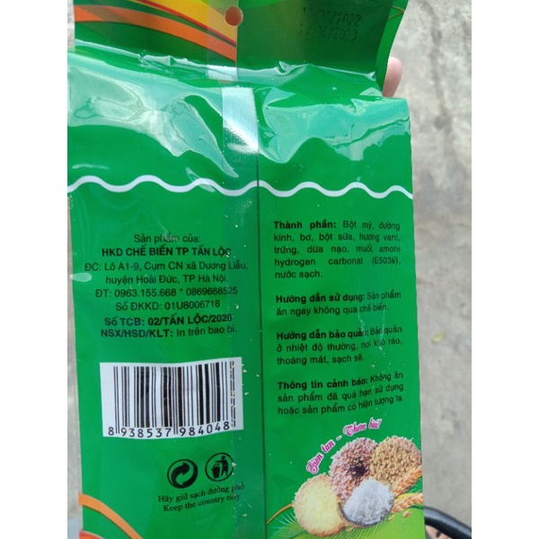 Bánh vừng vòng nhỏ dừa thơm ngon.